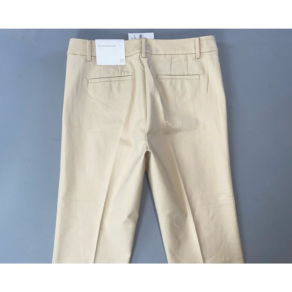 Ann Taylor The Riviera Curvy Slim Flat Front Stretch Pants, Trousers. Women's 10 - Picture 7 of 8